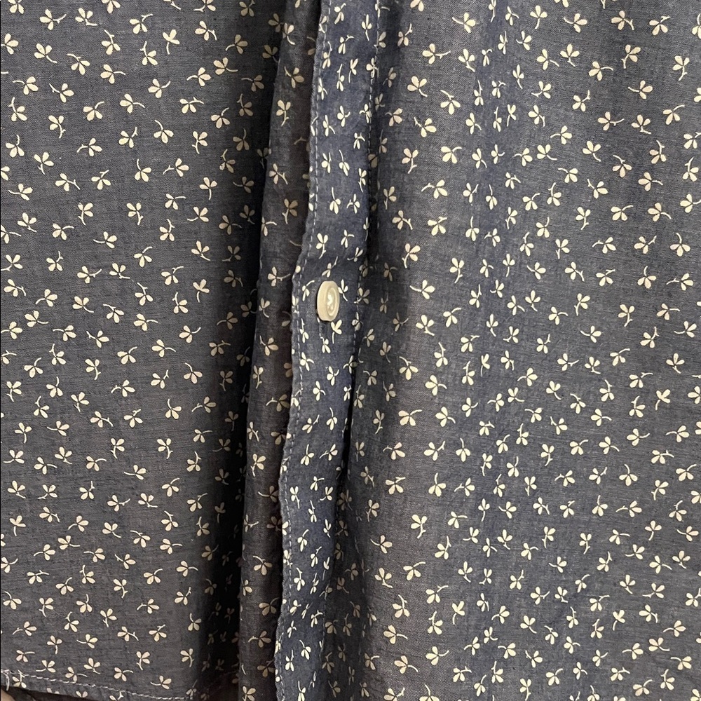 Grayers Dark Blue Patterned Button Down Shirt - image 4